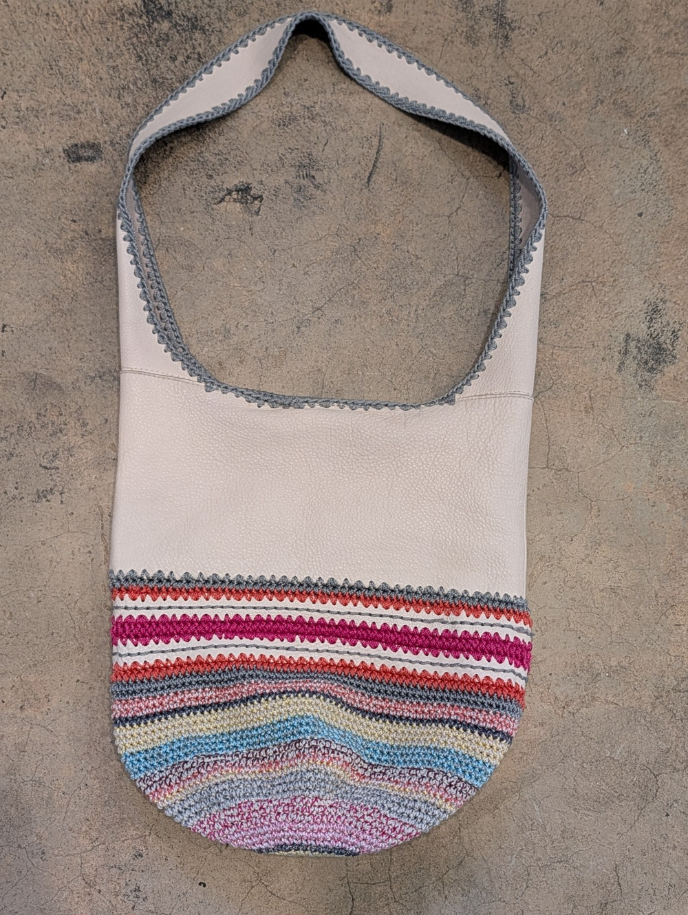 The Sak 30th Limited Edition Seminyak Hobo Back to Bali Ivory Leather 326/800
